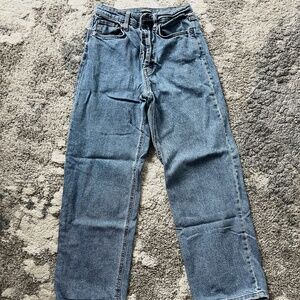 High rise straight jean